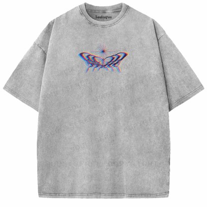 Soulisfree  Trippy Soul Wings Washed Tee