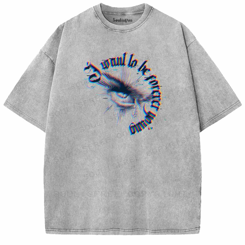 Soulisfree  Glitch All-Seeing Eye Washed Tee