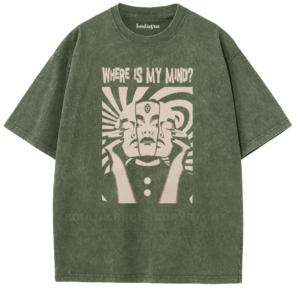 Psychic Triad Occult Washed T-shirt