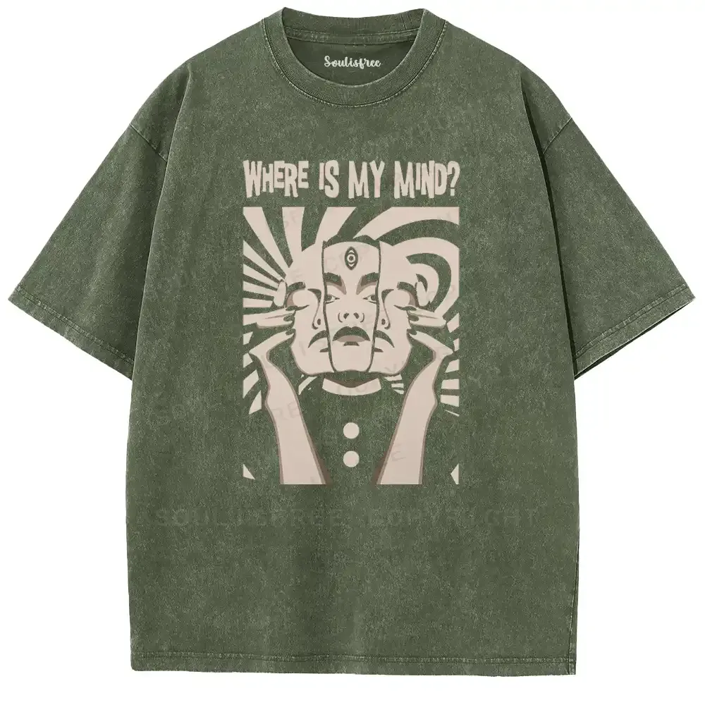 Psychic Triad Occult Washed T-shirt