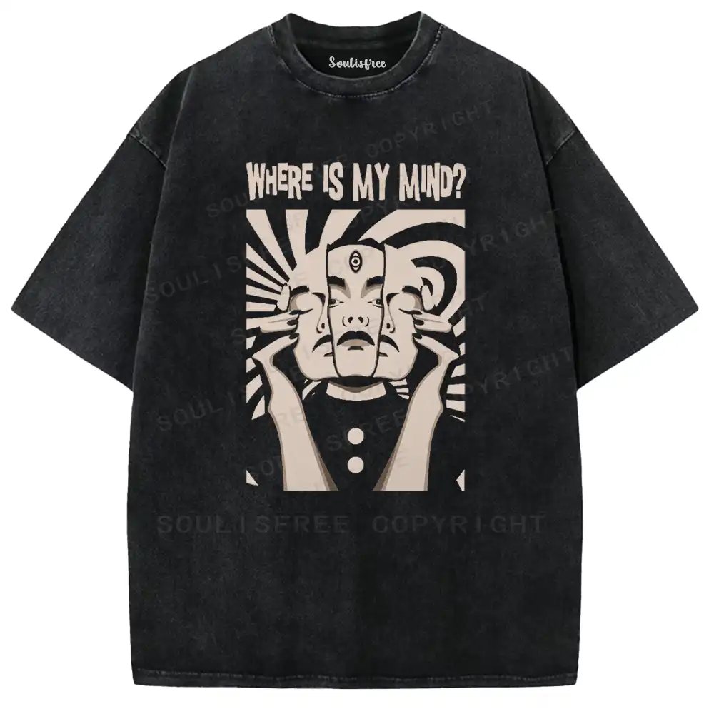 Psychic Triad Occult Washed T-shirt