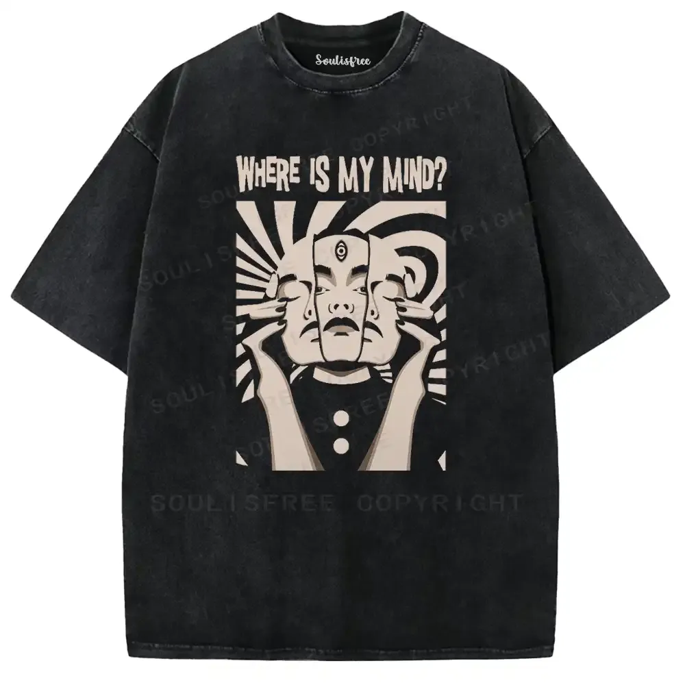 Psychic Triad Occult Washed T-shirt