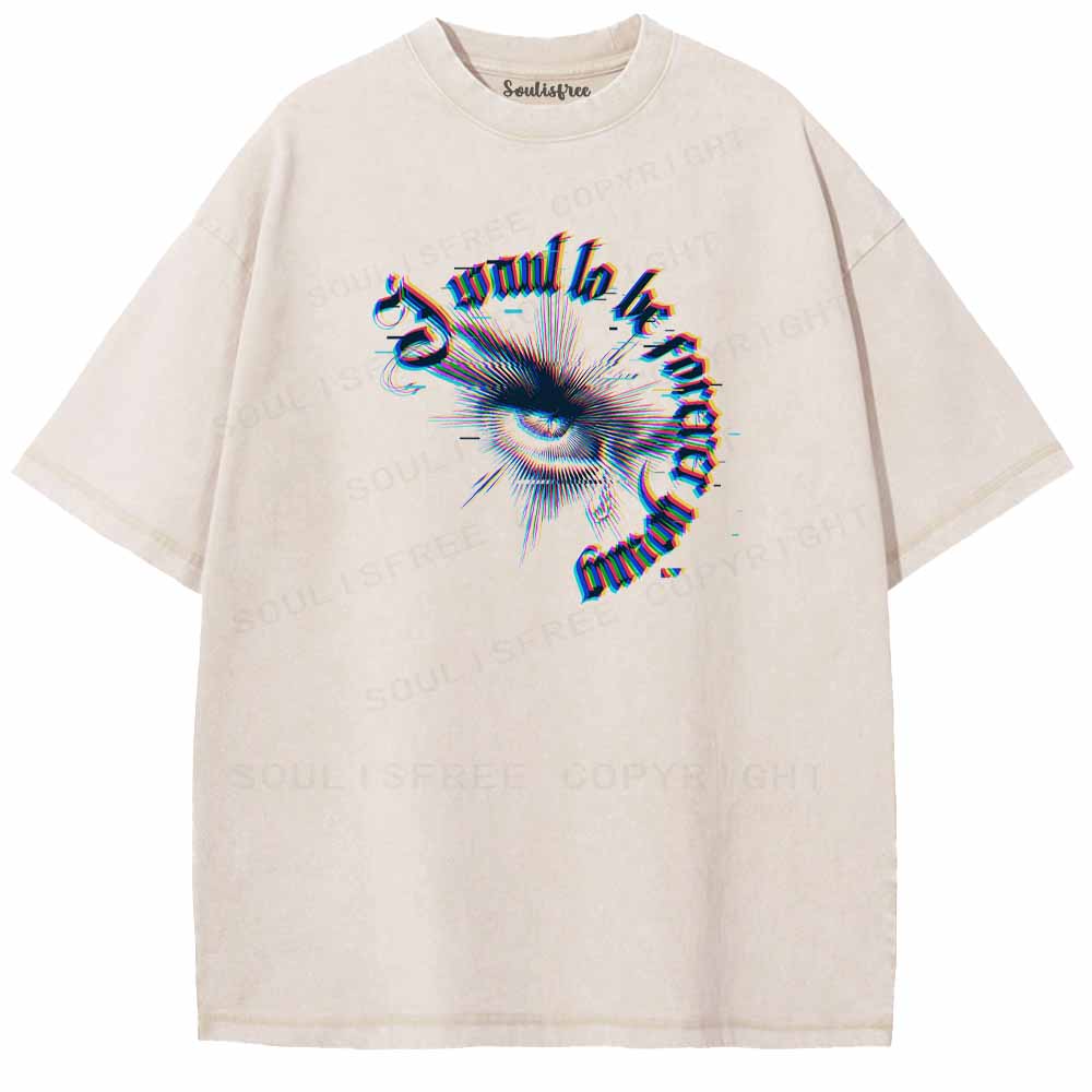 Soulisfree  Glitch All-Seeing Eye Washed Tee