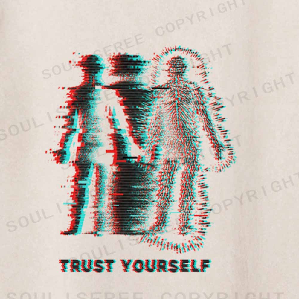 Soulisfree  TRUST YOURSELF Washed Tee