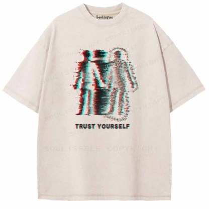 Soulisfree  TRUST YOURSELF Washed Tee