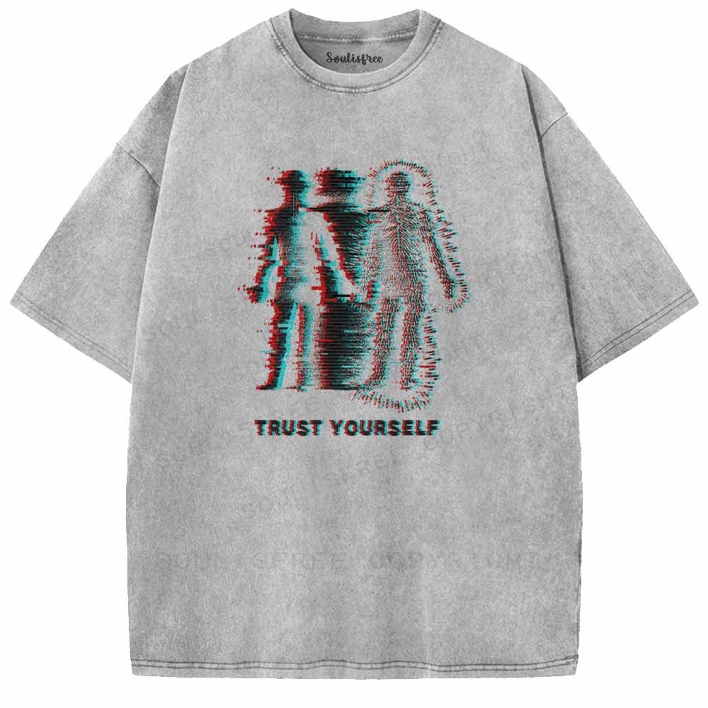 Soulisfree  TRUST YOURSELF Washed Tee