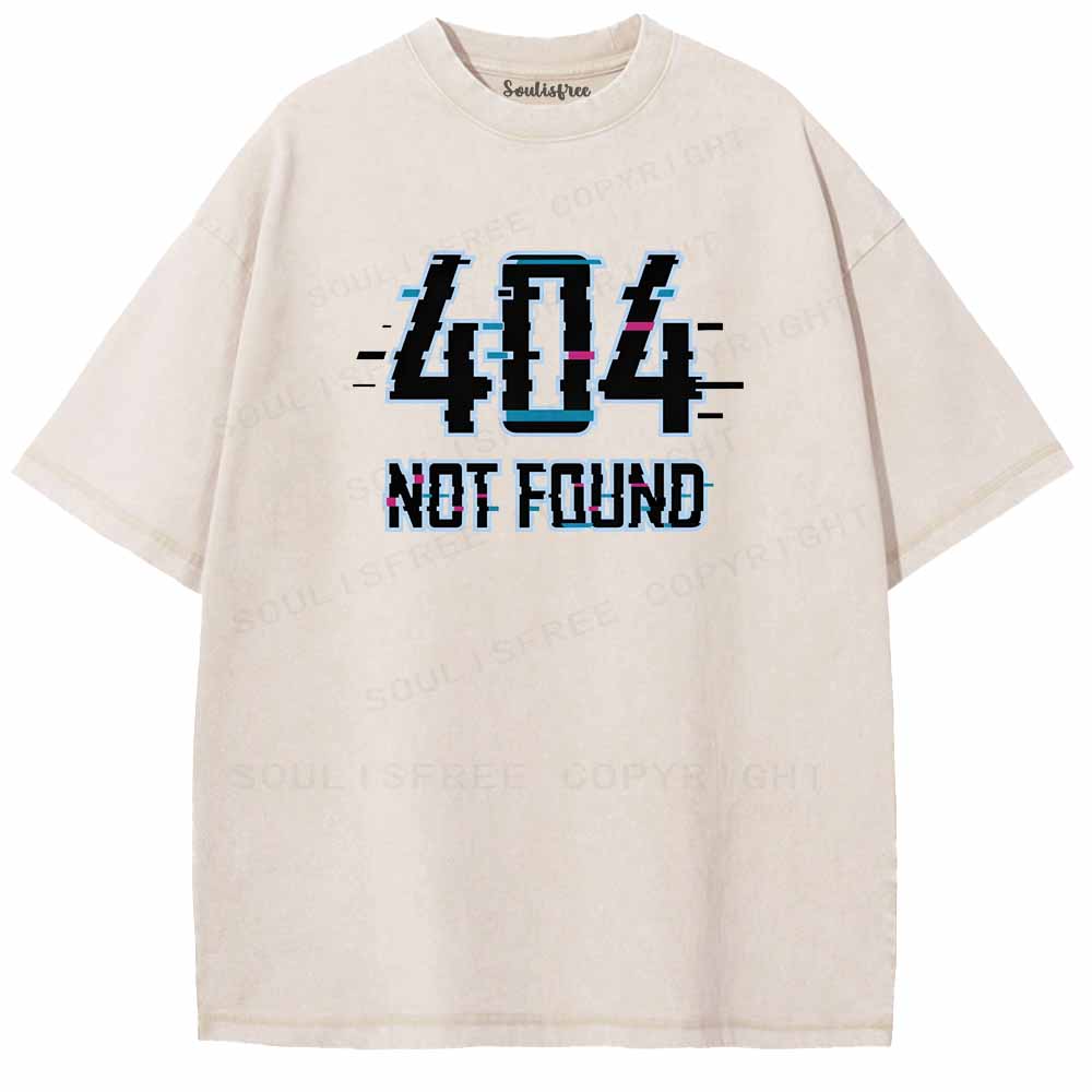 Soulisfree  404 NOT FOUND Washed Tee
