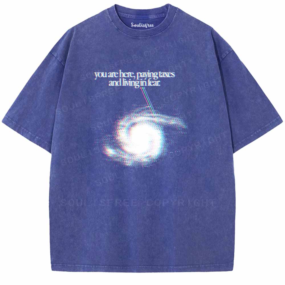 Soulisfree  You Are Here Washed Tee