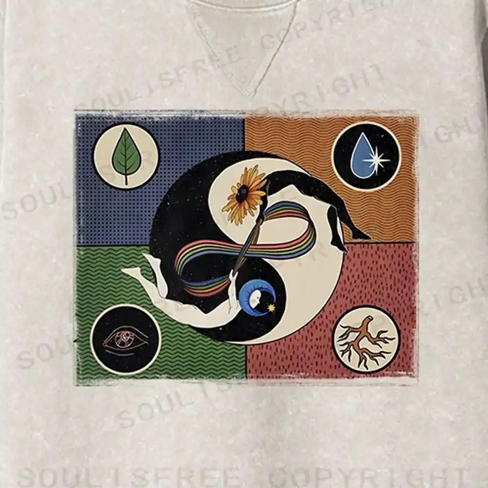 Day Or Night Fit Washed Sweatshirt