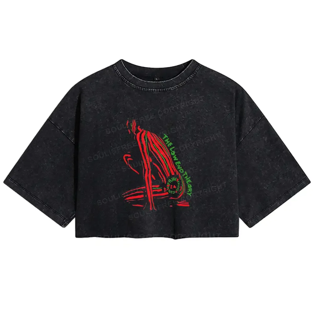 Designed The Low End Theory Washed Crop T-shirt