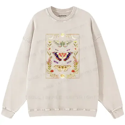 Nocturnal Wings Washed Sweatshirts