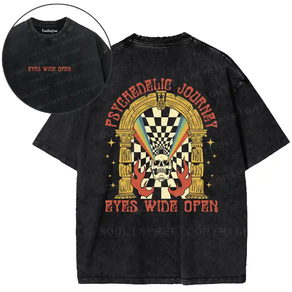 Eyes Wide Open Acid Trip Washed T-shirt