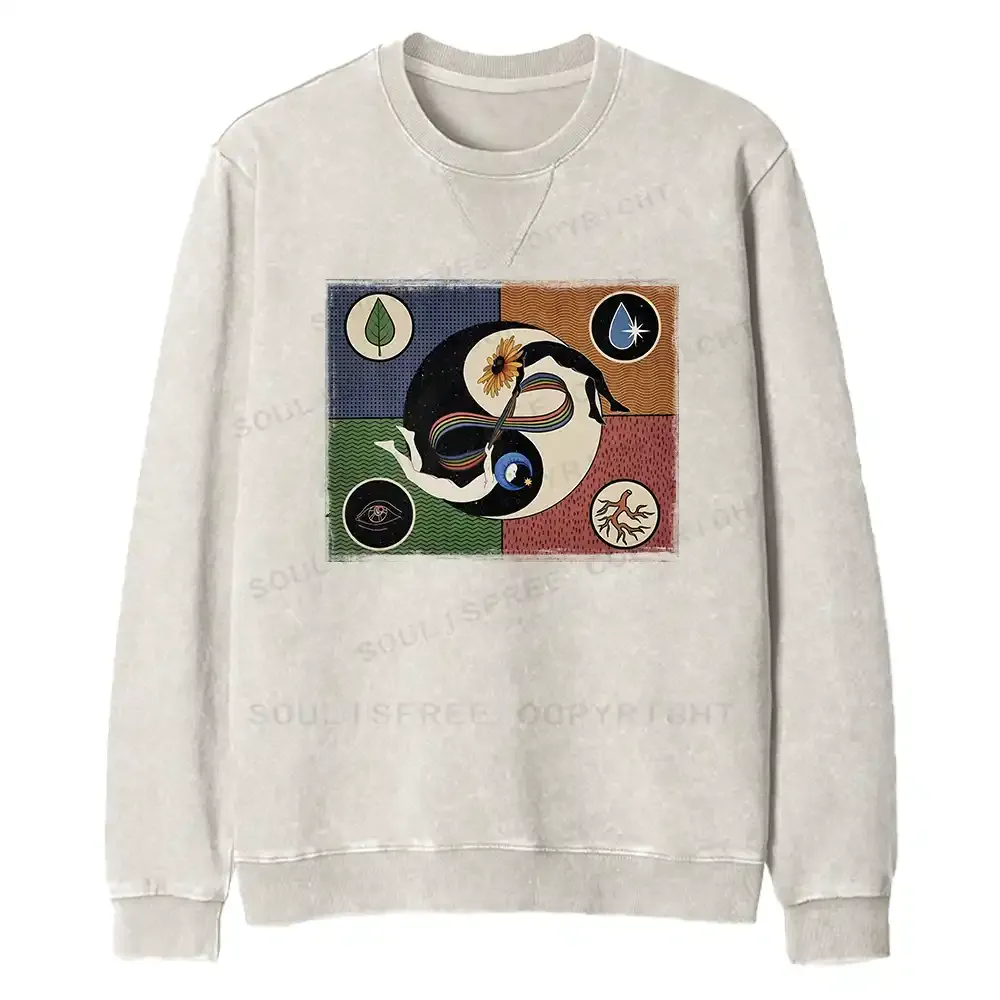 Day Or Night Fit Washed Sweatshirt