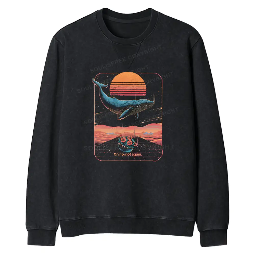 Galactic Lullaby Regular Fit Washed Sweatshirt
