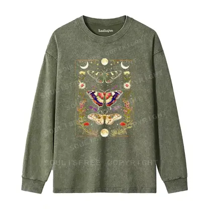Nocturnal Wings Washed Long Sleeve Shirt