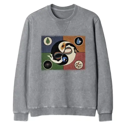 Day Or Night Fit Washed Sweatshirt