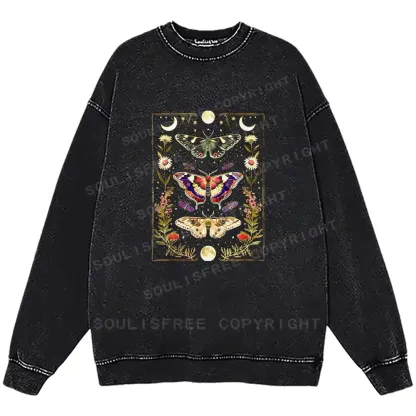 Nocturnal Wings Washed Sweatshirts