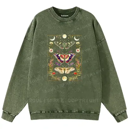 Nocturnal Wings Washed Sweatshirts