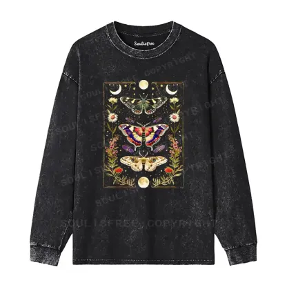 Nocturnal Wings Washed Long Sleeve Shirt