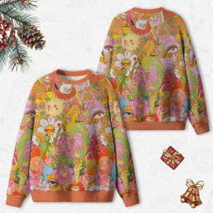 Garden of Joy Ugly Christmas Knit Sweatshirt
