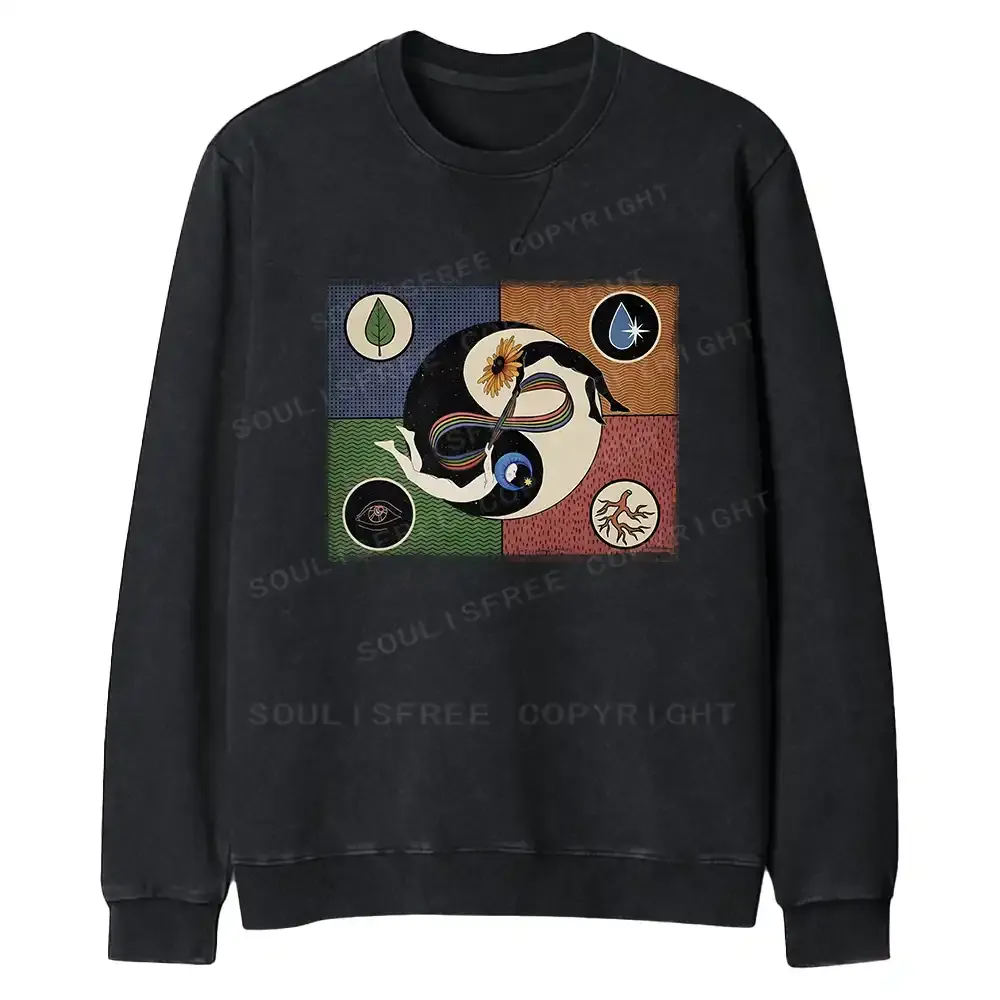 Day Or Night Fit Washed Sweatshirt