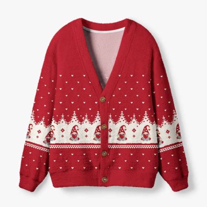 Soulisfree Little Guardians Of Christmas Magic Fuzzy Cardigan Sweater