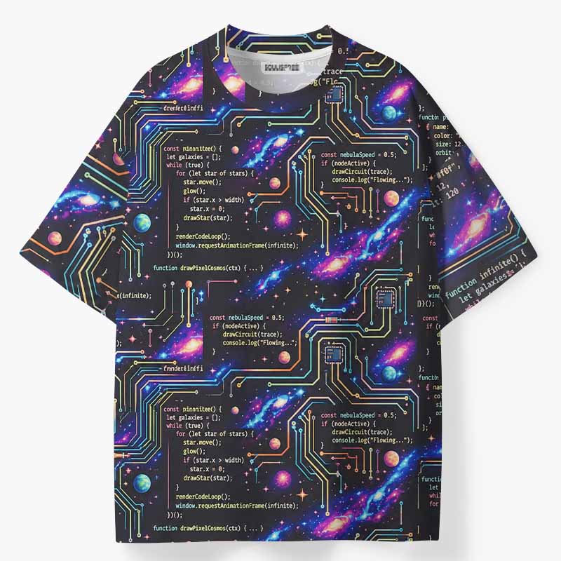Soulisfree CODE THE UNIVERSE ECO‑PERF Graphic Tee