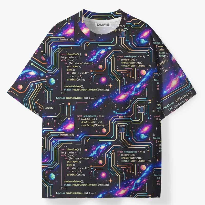 Soulisfree CODE THE UNIVERSE ECO‑PERF Graphic Tee