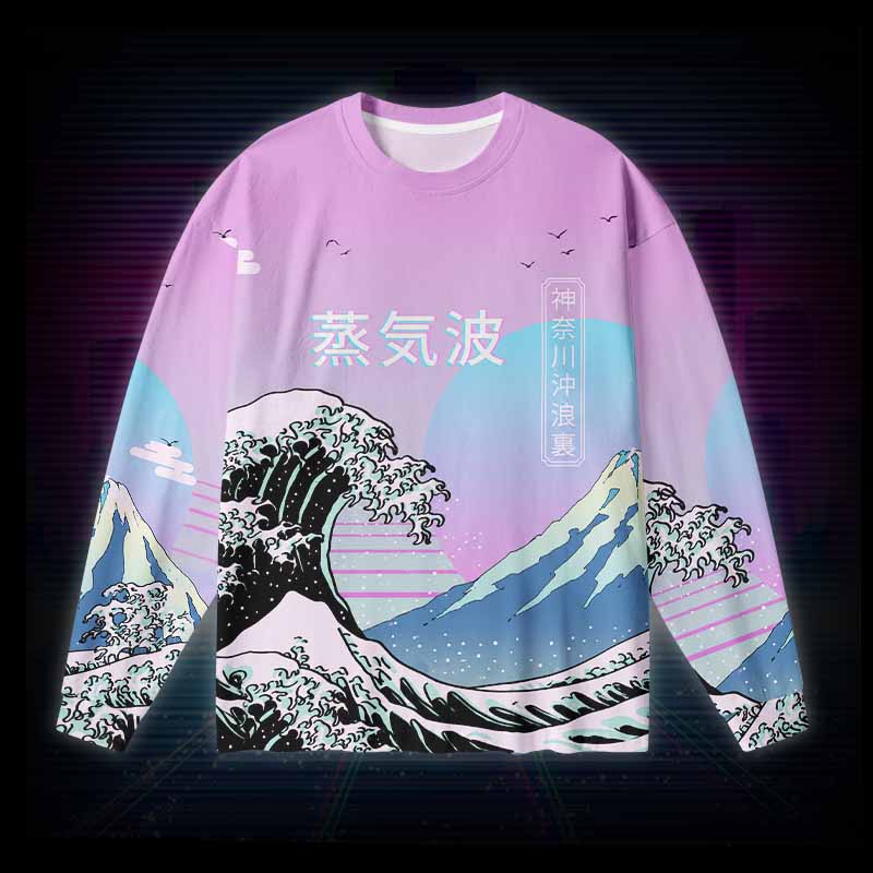 Soulisfree NEON FUJI Long Sleeve Cotton Tee