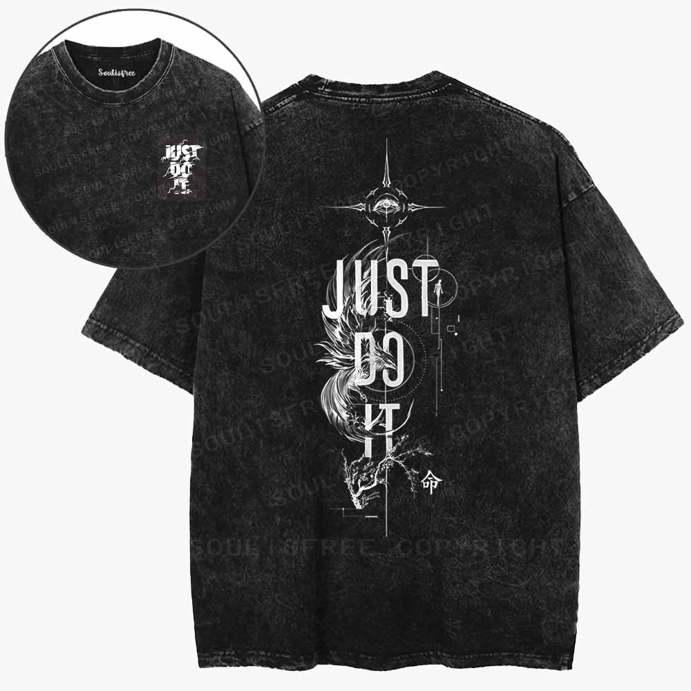 Soulisfree Just Do It, Trust Your Fate Washed Tee
