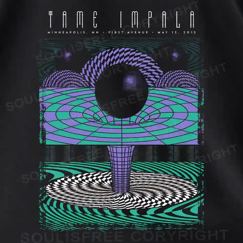 Deep In The Psychedelic World Asymmetrical Top With Side Drawstring