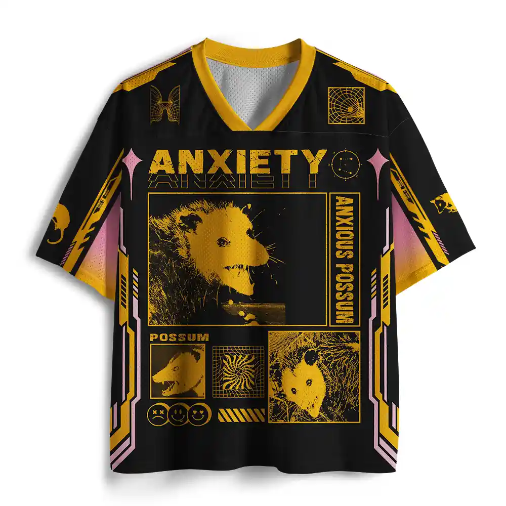 Personalized Anxiety Possum Mesh Jersey