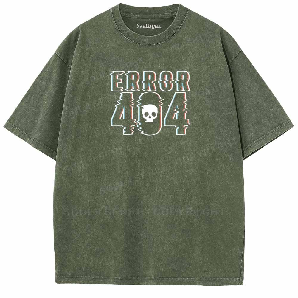 Soulisfree Error 404 Washed Tee