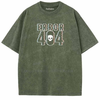 Soulisfree Error 404 Washed Tee