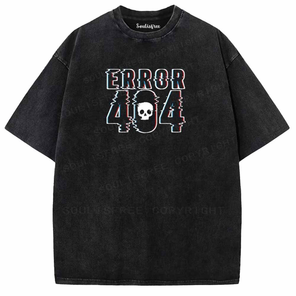 Soulisfree Error 404 Washed Tee