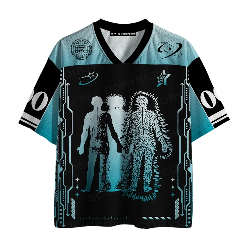 Designed Soulisfree Cyber Soul Drop Mesh Jersey
