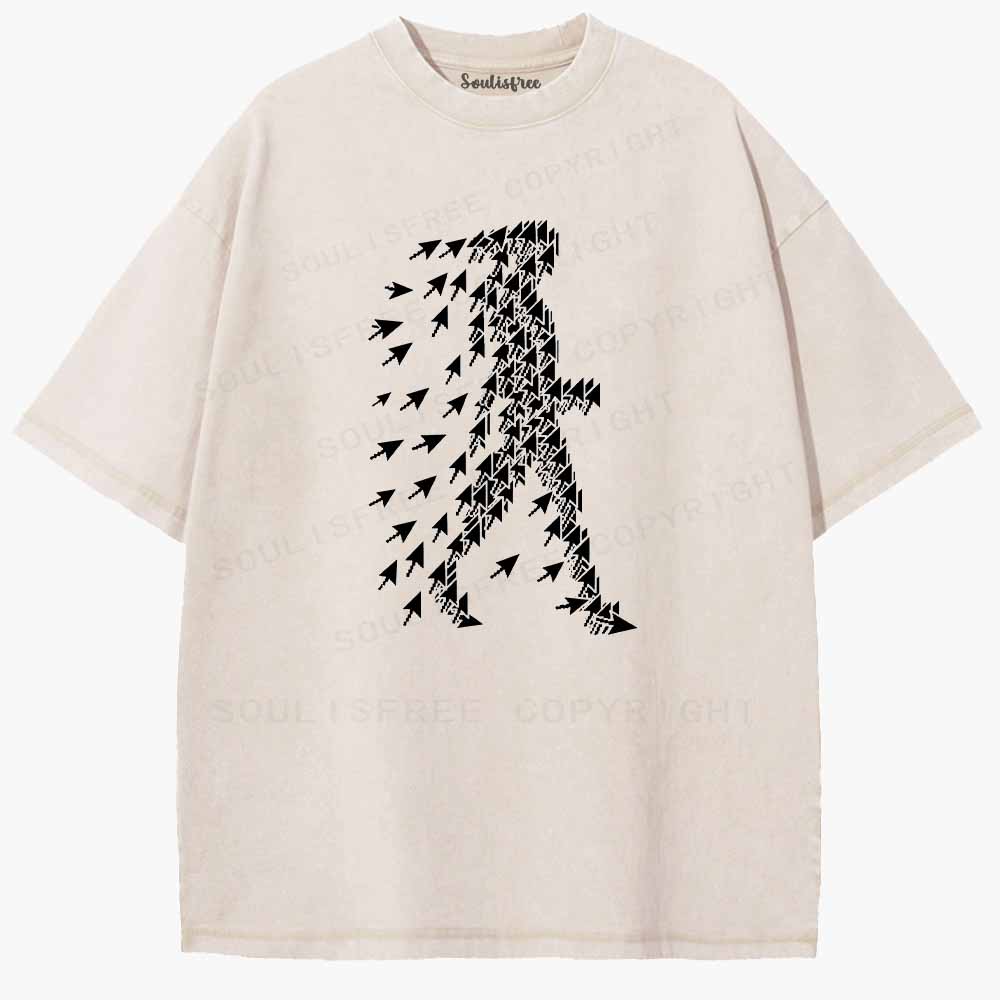 Soulisfree  The Cursor Traveler Washed Tee