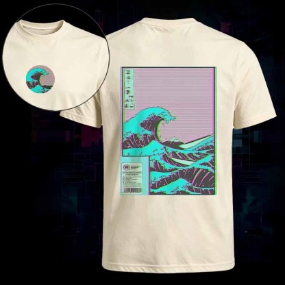 Soulisfree   Neon Kanagawa Wave Classic Tee
