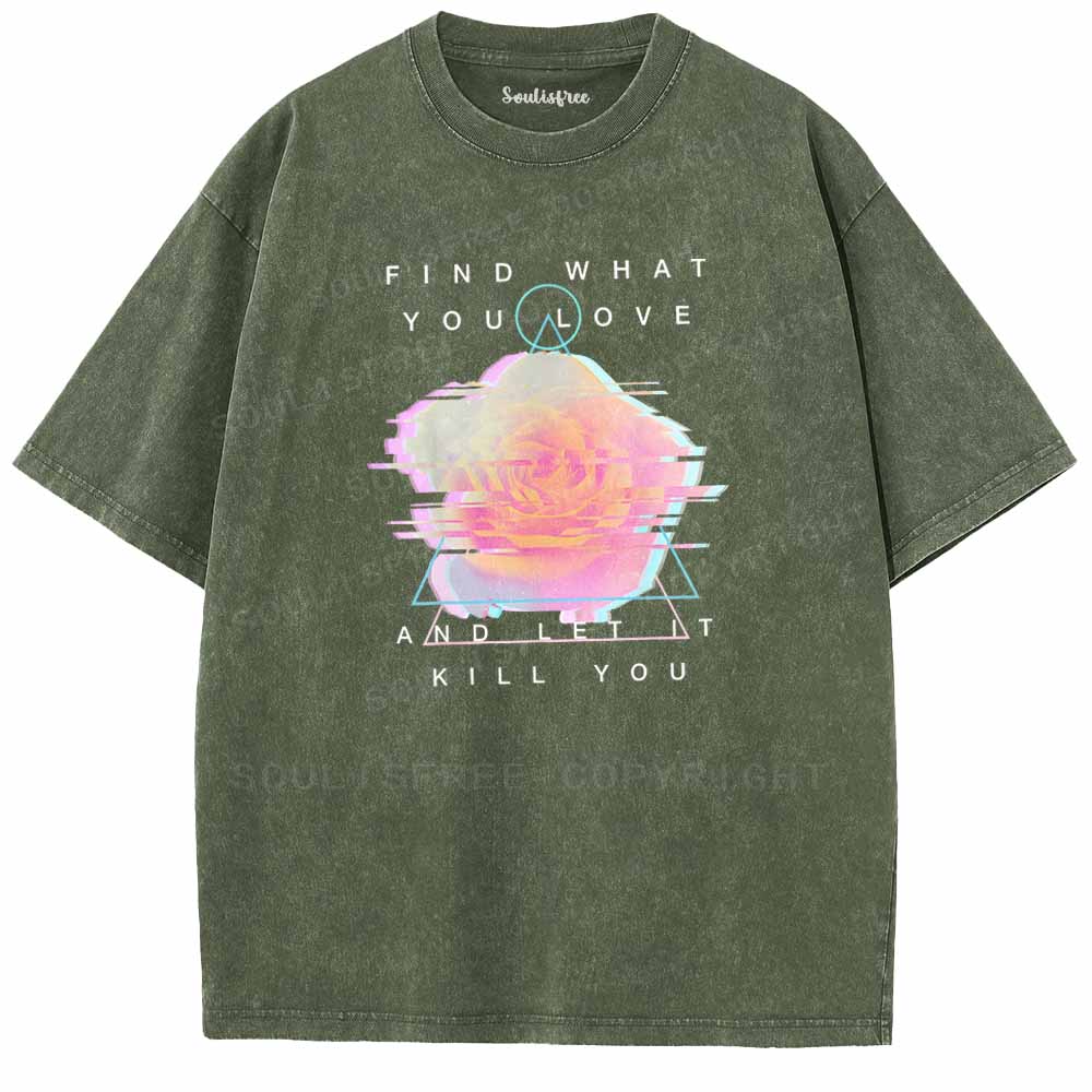 Soulisfree Glitch Bloom & Obsessed Love Washed Tee