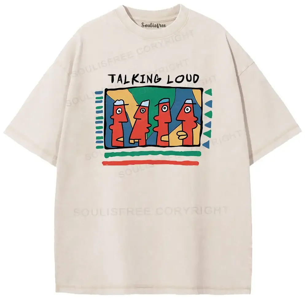 Silent Communication Washed T-shirt