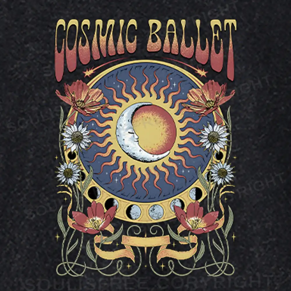 Psychedelic Ballet Washed Crop T-shirt