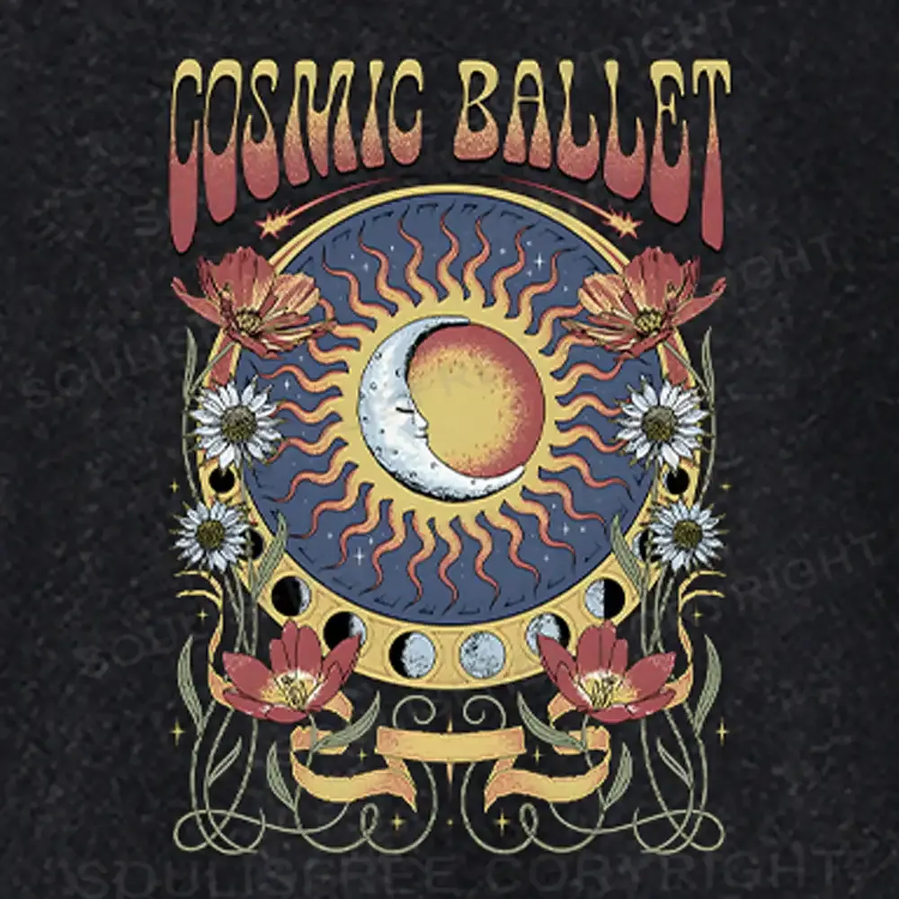 Psychedelic Ballet Washed Crop T-shirt