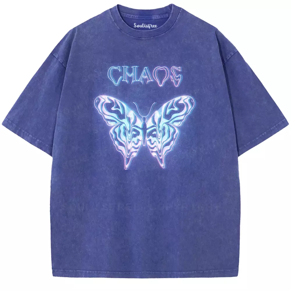 Soulisfree Beautiful Catastrophe Flutter Washed Tee