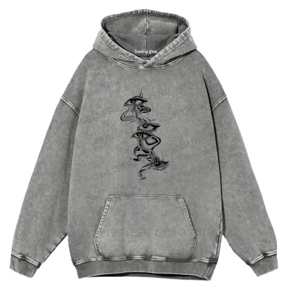 Psychedelic Eyes Washed Hoodie