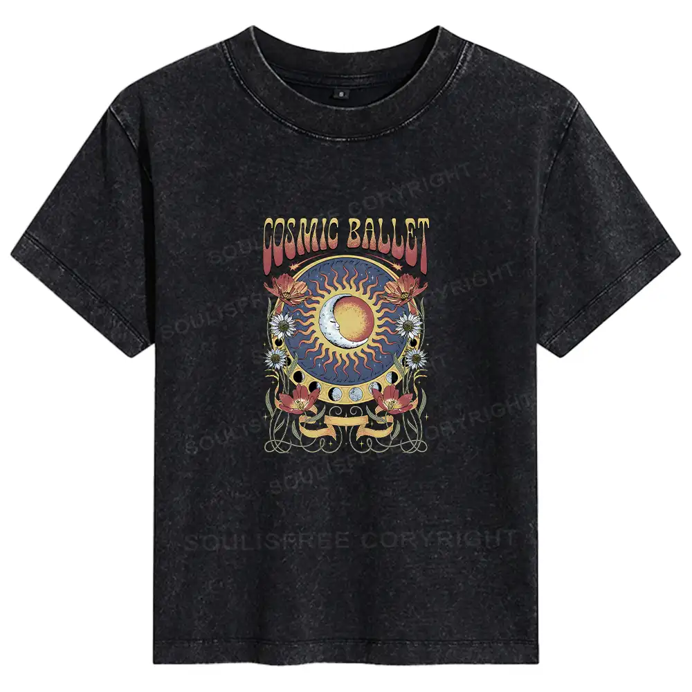 Psychedelic Ballet Basic Washed T-shirt