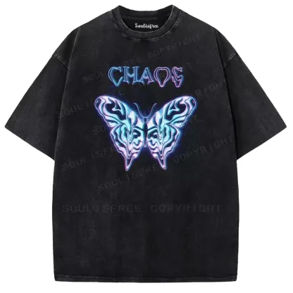 Soulisfree Beautiful Catastrophe Flutter Washed Tee
