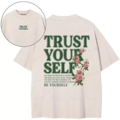 TRUST YOURSELF Washed T-shirt