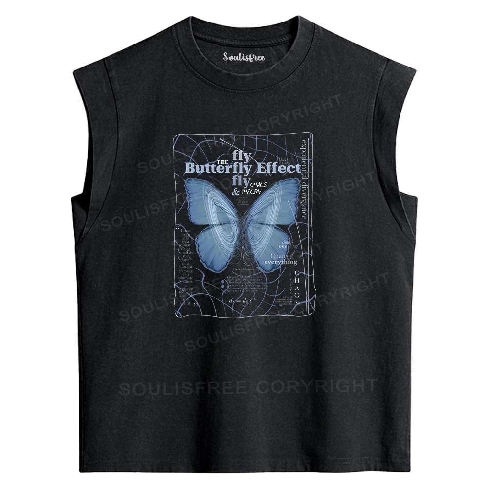 Butterfly Effect Washed Tank Tops