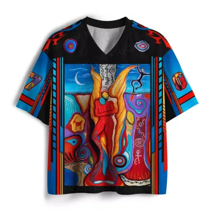 Moonlit Spirit Abstract Mesh Jersey