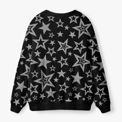 Soulisfree A Universe Within The Stars Fuzzy Cardigan Sweater